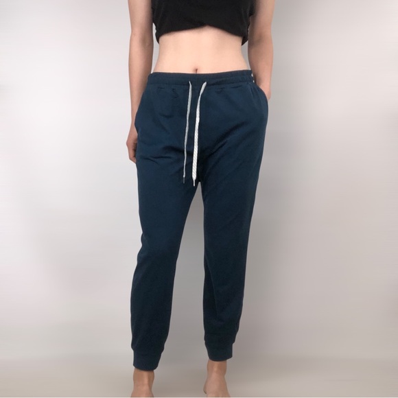 Vuori Pants - Vuori Performance Jogger Size L Blue Regular Tapered